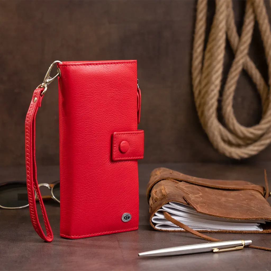 Жіночий шкіряний гаманець ST Leather 19х9х1.7 см acs0015070 - фото 8