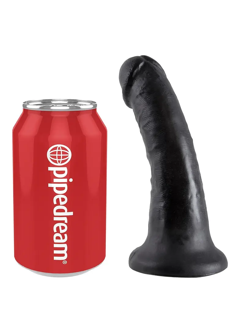 Фалоімітатор King Cock 6" 15 см чорний - фото 2