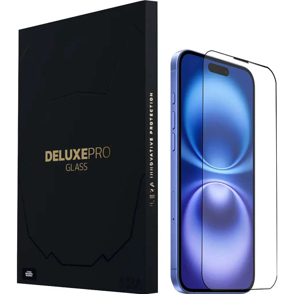 Защитное стекло iLera DeLuxe Original Glass для Apple iPhone 16 Plus (iLFCDL16PL) [115613] - фото 2