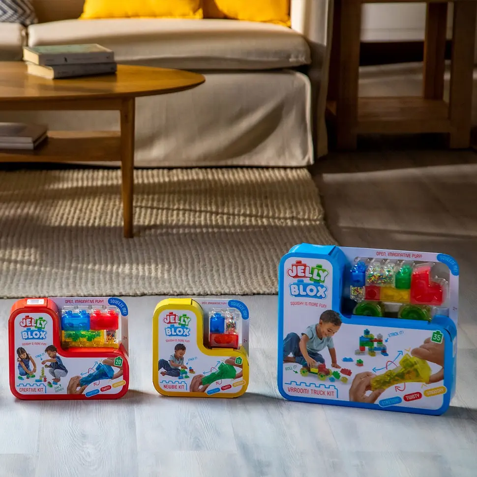 Детский сенсорный конструктор Jelly Blox Стартовый набор 931691, 11 деталей - фото 3