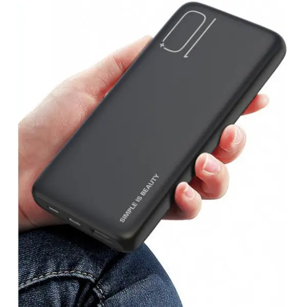 Портативный внешний аккумулятор XO PR182 10000mAh (Черный) - фото 5