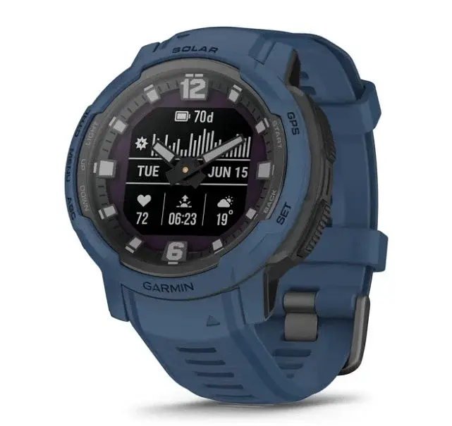 Смарт-часи Garmin Instinct Crossover Solar Tidal Синій (010-02730-12/02)