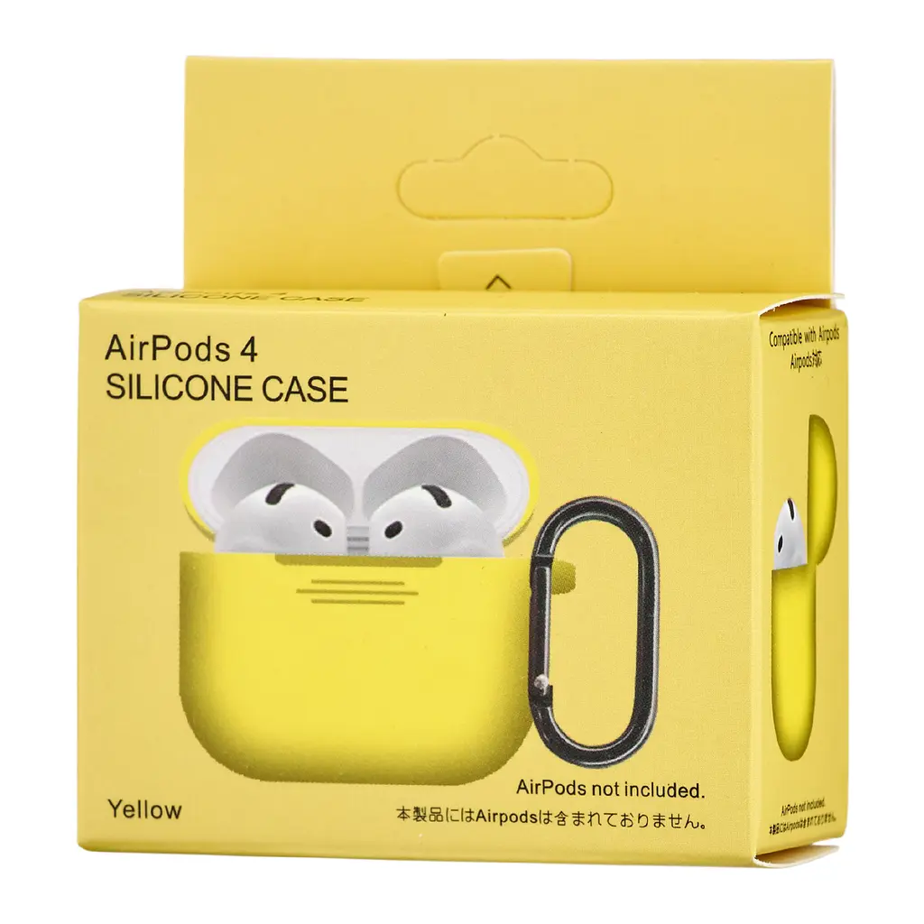 Чохол Silicone Case 1,2mm for AirPods 4 Yellow - фото 2