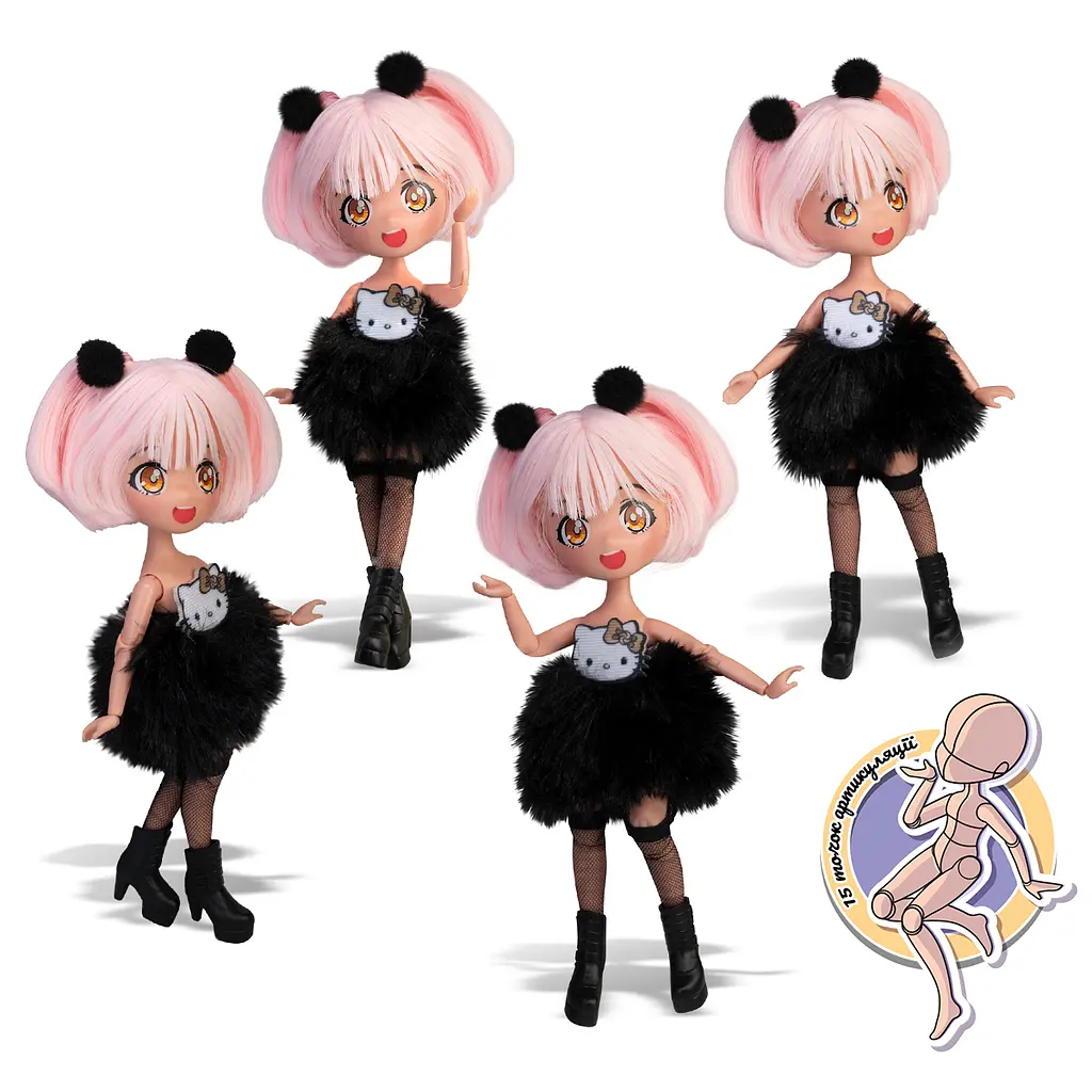 Лялька 4SF Manga Dolls серії Hello Kitty Золота Діва (HKTF0200) - фото 6