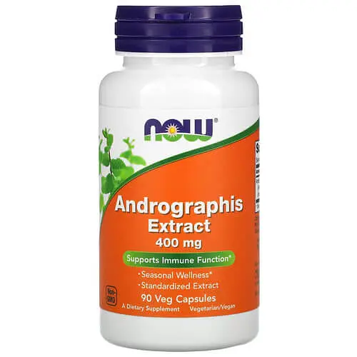 Інші екстракти Andrographis Extract 400 mg 90 вегетаріанських капсул NOW vit0005836