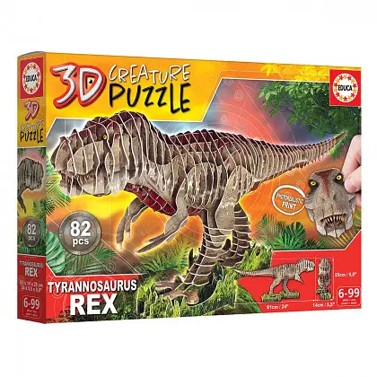 Пазл 3D Educa T-REX, 82 елементи (19182) - фото 2