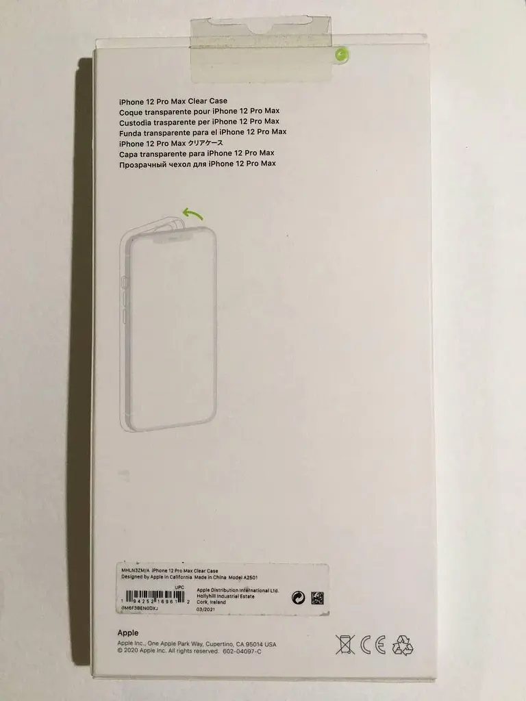 Оригінальний протиударний чохол Apple Clear Case MagSafe для iPhone 12 Pro Max Прозорий (MHLN3ZM/A) - фото 3