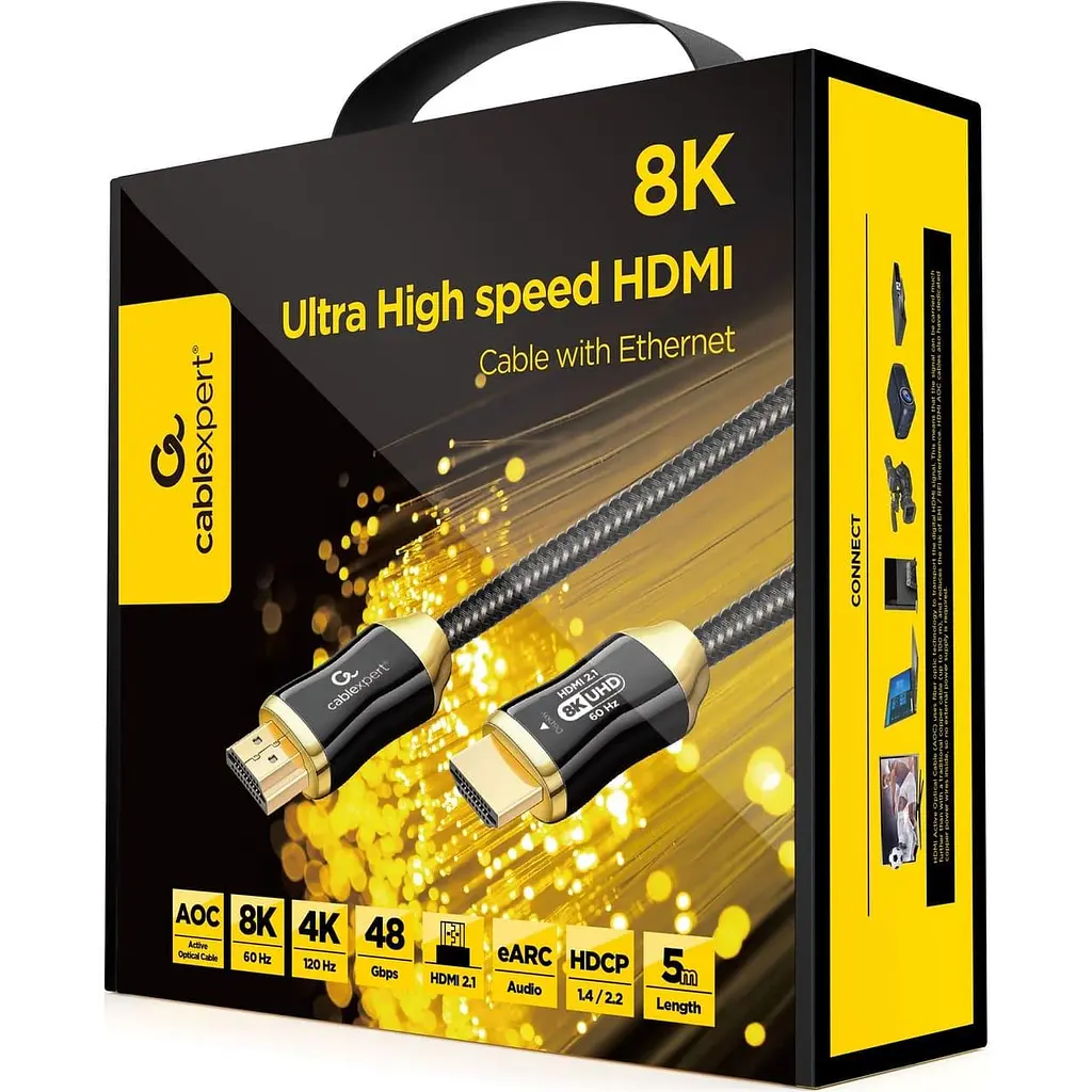 Кабель Cablexpert HDMI-HDMI V 2.1 5 м (CCBP-HDMI8K-AOC-5M) - фото 2