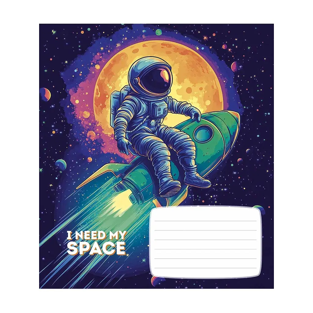 Зошит Школярик I need my space 12 аркушів лінія (012-3496L), в асортименті - фото 5