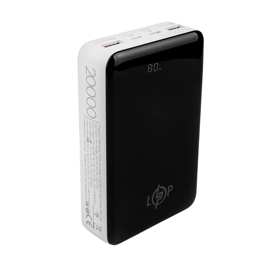 Беспроводной Рower Bank LP PQ18 20000 mAh - с поддержкой QI зарядки - фото 5