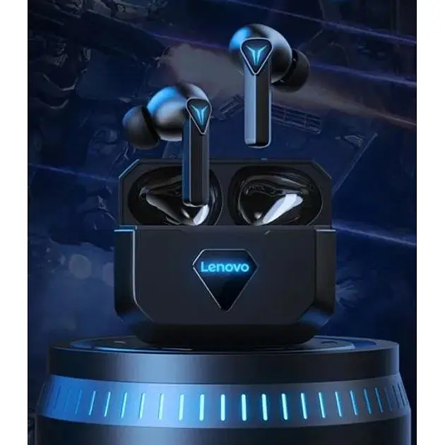 Наушники беспроводные Lenovo GM6 (стерео гарнитура в кейсе) черная - фото 5