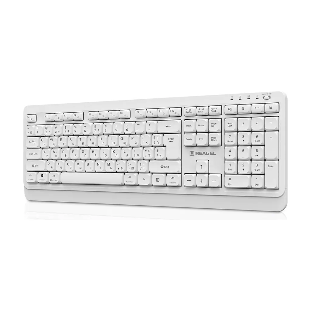 Клавіатура REAL-EL RK-761W Wireless White (EL123100059) - фото 4