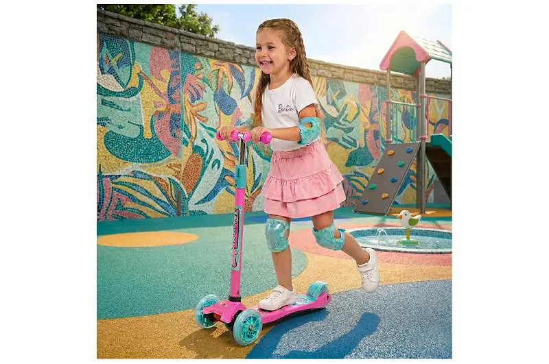 Самокат дитячий 4-х колісний BH2616 Barbie MAXI, колеса PU, що світяться. - фото 5