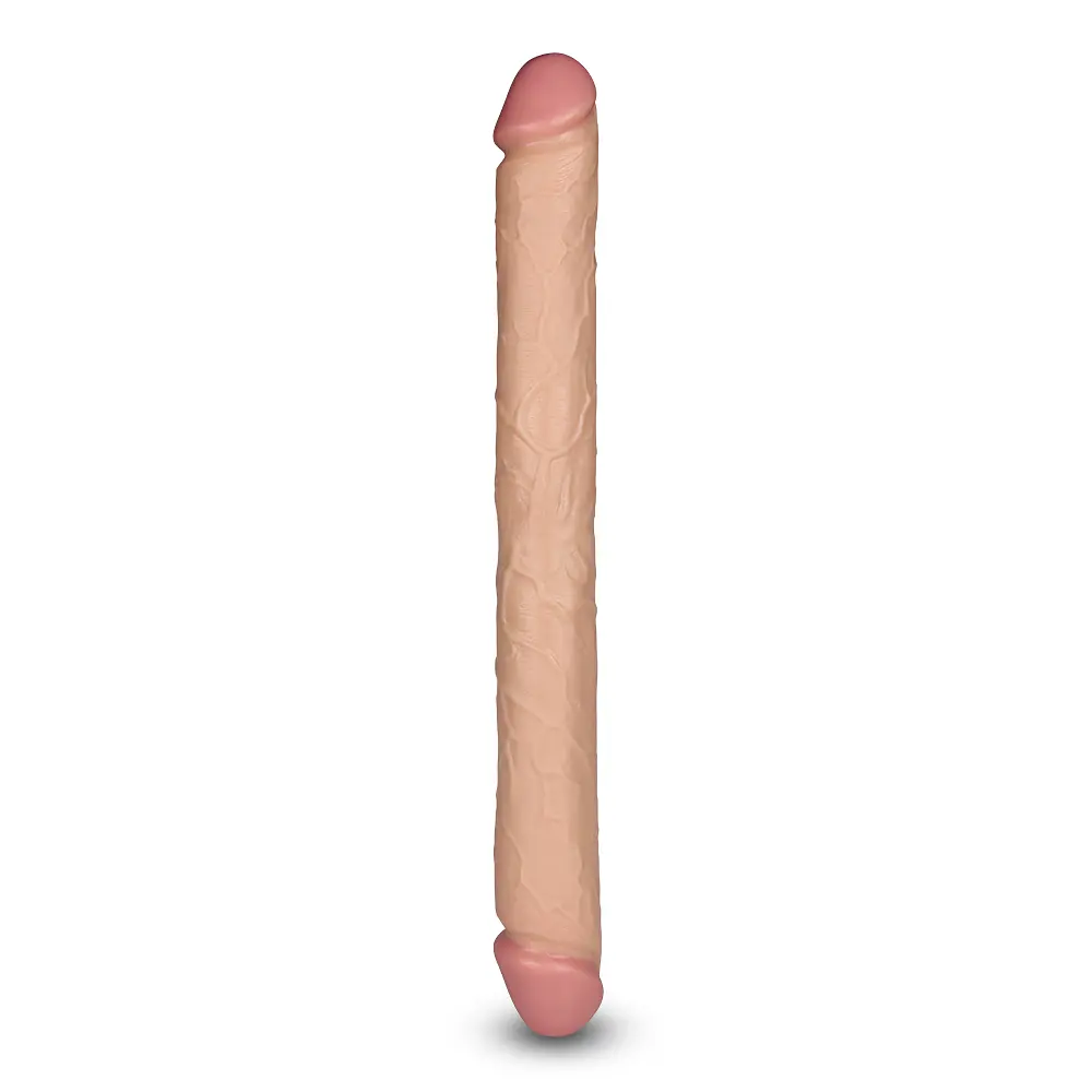 Двосторонній фалоімітатор тілесний King-Sized Realistic Slim Ultra Double Dildo 17 дюймів - фото 8