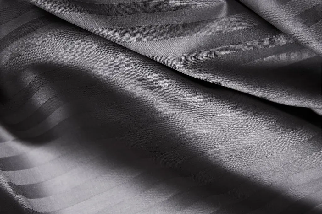 Комплект постельного белья Moon&Star Satin Stripe Stripe Black Детский 110x140 см наволочки 2x50x70 см - фото 7