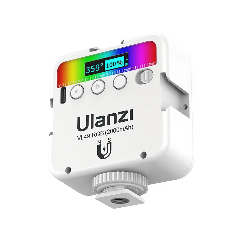 Відеосвітло Ulanzi VL49 Rechargeable Mini RGB Light 6W White (2586) - фото 6