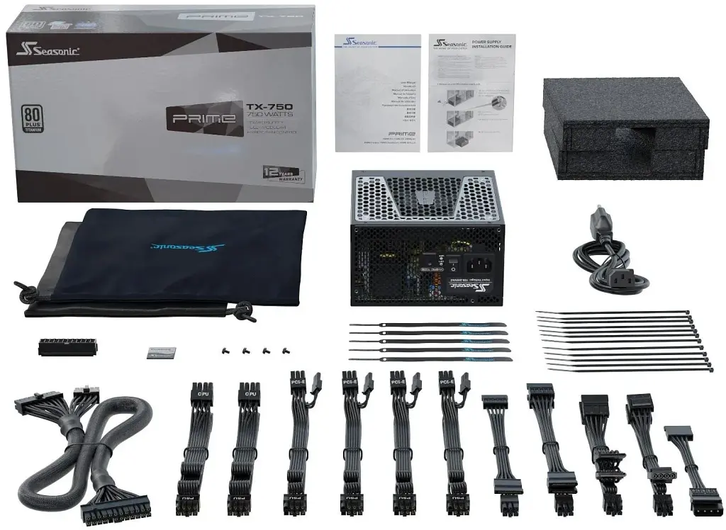 Блок живлення SeaSonic PRIME Ultra 750W Titanium (SSR-750TR) - фото 9