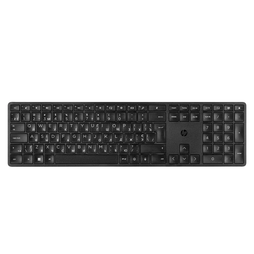 Клавіатура мембранна 450 Programmable, 108key, WL, EN/UK, чорний HP teh0013887 - фото 2