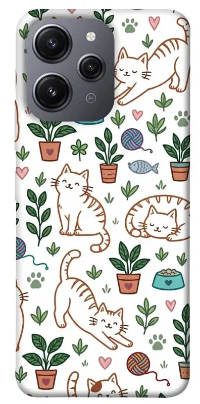TPU чехол Demsky Cats pattern для Xiaomi Redmi 12