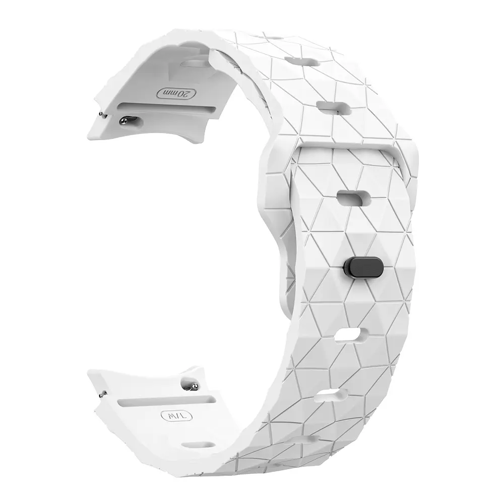 Ремінець силіконовий Samsung Galaxy Watch 4 5 6 7 BeWatch Білий (0140302) - фото 4