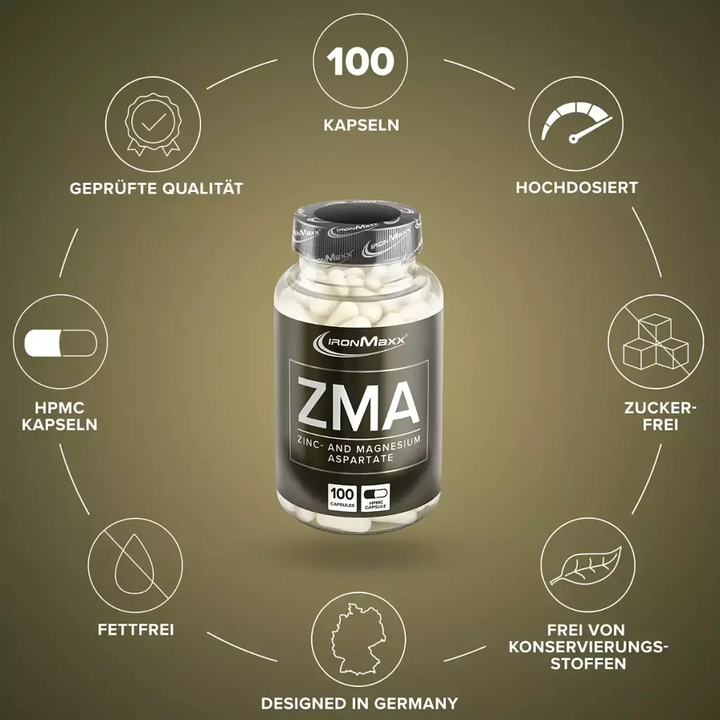 Минералы IronMaxx ZMA 100 капсул - фото 3