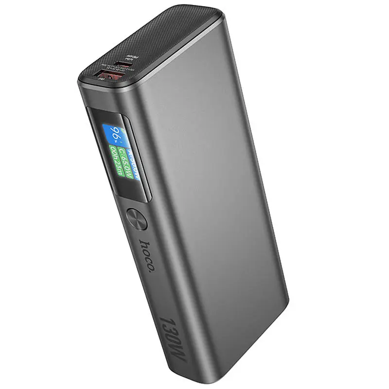 Портативний ЗП Power Bank Hoco Q17B Electric 130W 20000 mAh Space Gray - фото 2
