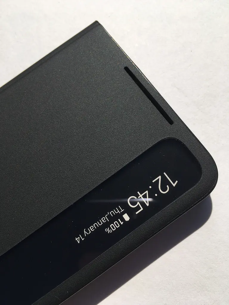 Оригінальний чохол-книжка для Samsung Galaxy S21 Plus Black S-View Clear View Cover Smart (EF-ZG996CBEGRU) - фото 4
