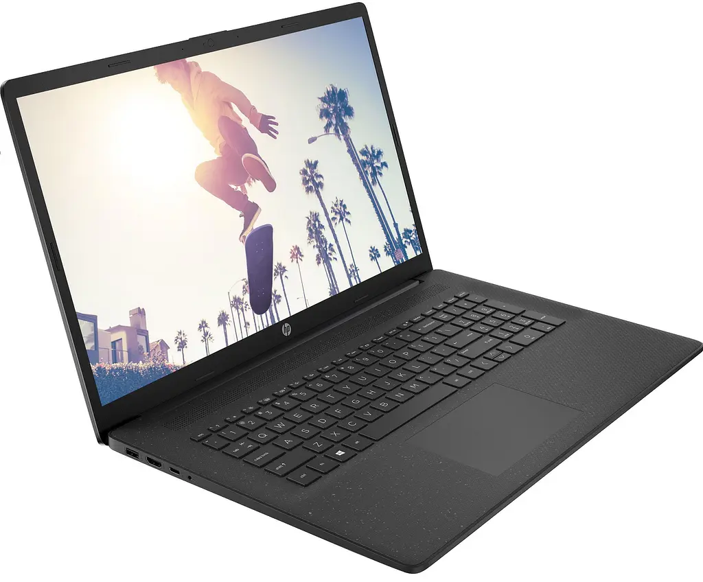 Ноутбук HP 17-cp2018ua 17.3 FHD IPS AG, AMD R5-7520U, 16GB, F1024GB, UMA, DOS, чорний (AR8J3EA) - фото 2