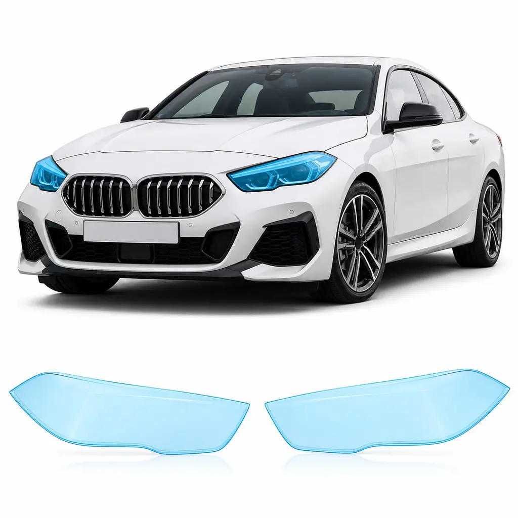 Антигравійна захисна бронеплівка за лекалами для BMW 2 Series Gran Coupe F44 2019-2024 - оптика (фари та ПТФ)