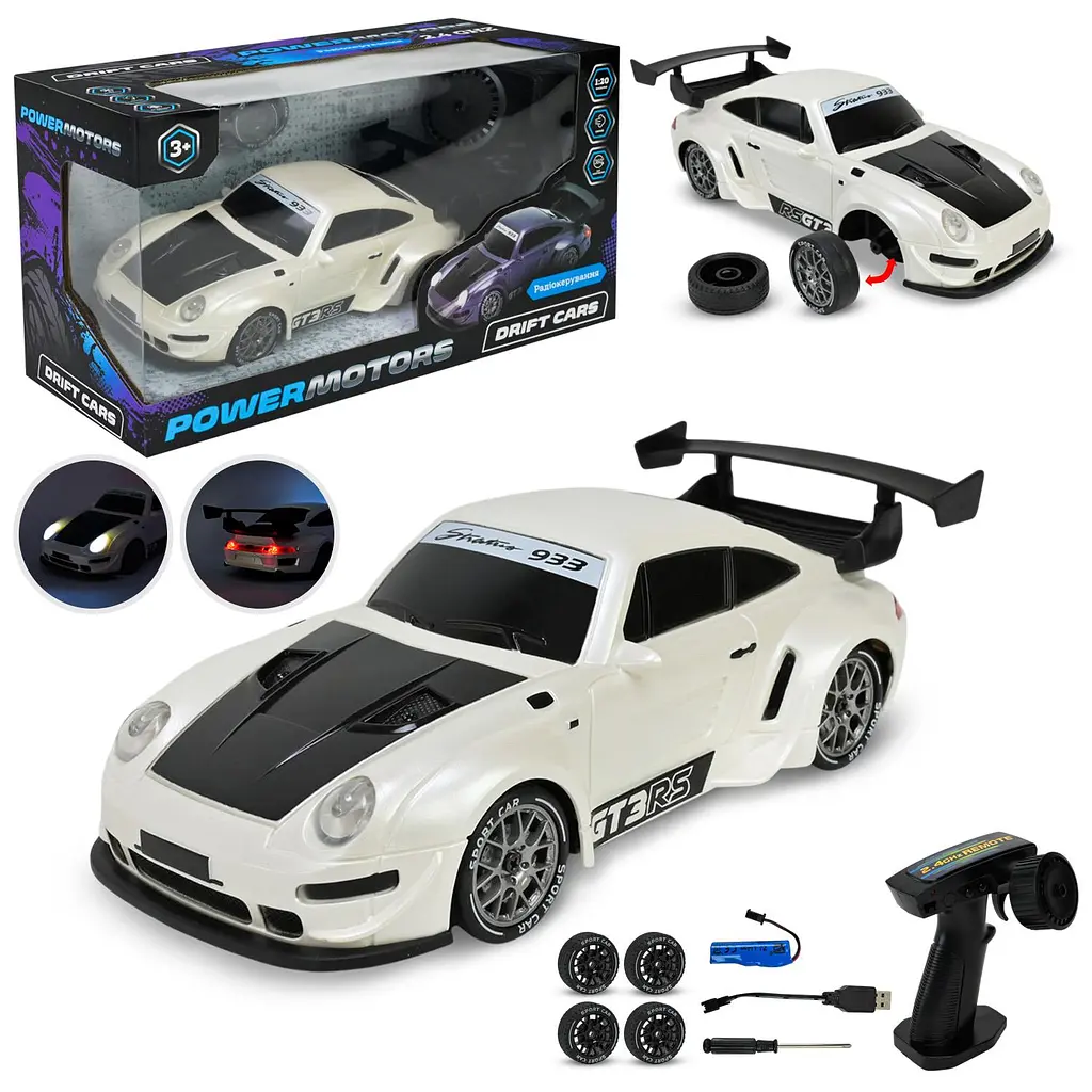 Радіокерована машина дрифт-кар Drift Cars 1:20 зі світлодіодним підсвічуванням (PM3424-1)