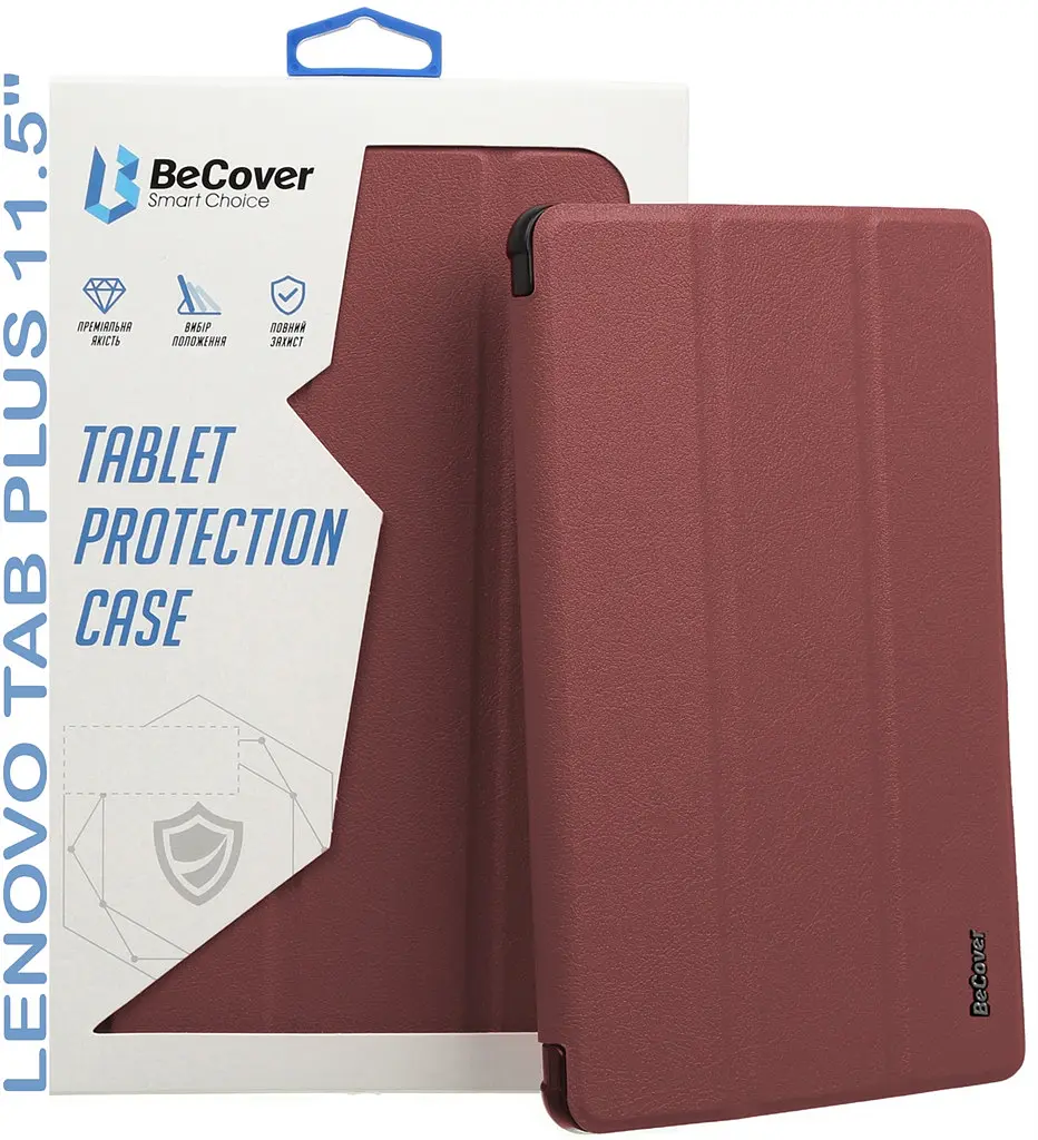 Чохол BeCover Smart Case для Lenovo Tab Plus 11.5" Червоний Wine (711886) - фото 5
