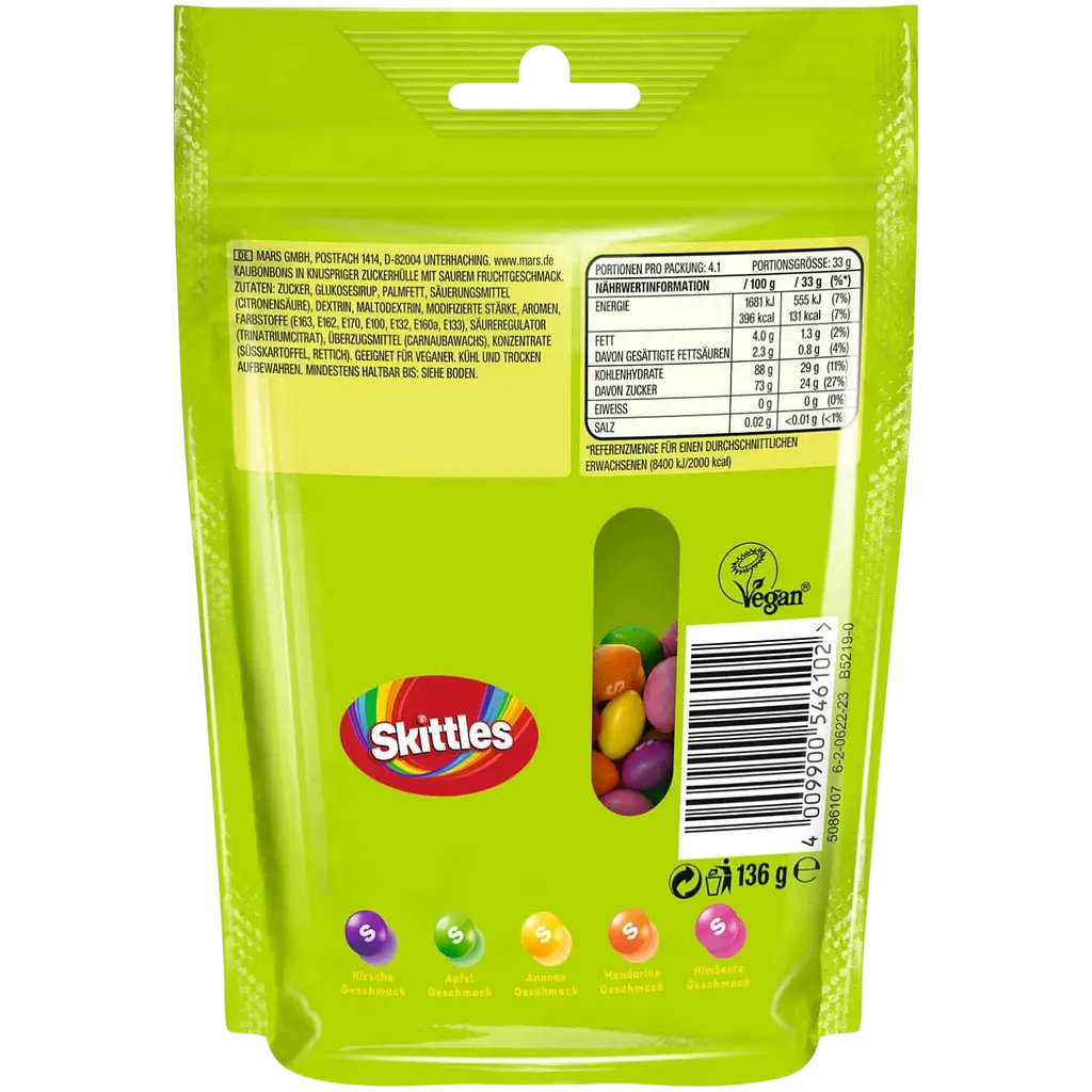 Драже Skittles Crazy Sours 136 г - фото 2