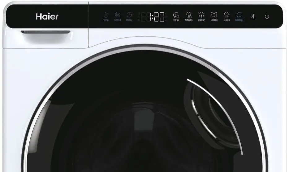 Пральна машина Haier фронтальна 5 кг 1000 A+++ 44 см дисплей інвертор люк чорний висота 70см білий - фото 6