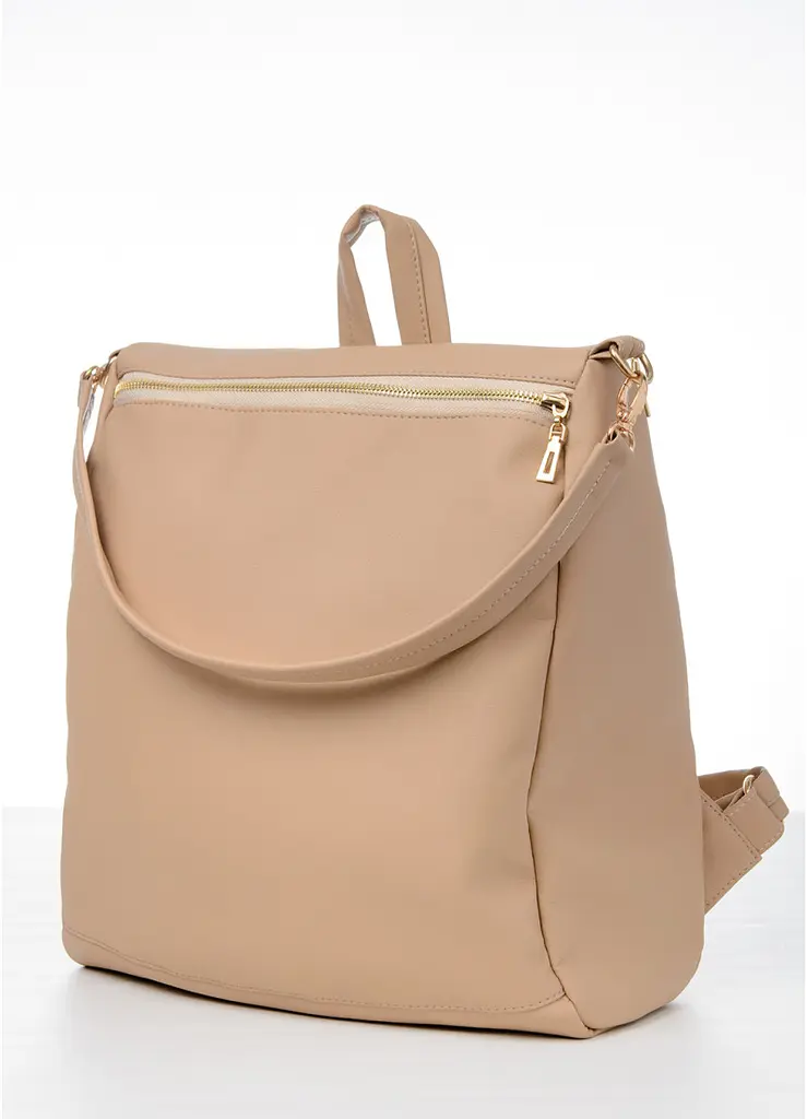 Жіночий рюкзак Sambag Trinity MZO Бежевий 34 х 31 х 15 см (28309026)