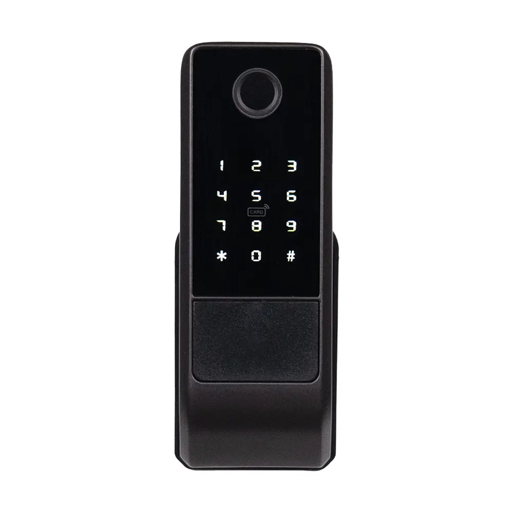 Замок біометричний автономний Trinix TRL-5202BT2FW Black з Bluetooth, зчитувачем відбитків пальців і карт Mifare (65-00053) - фото 2