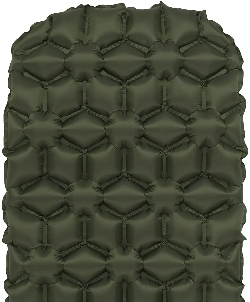 Килимок надувний Highlander Nap-Pak Inflatable Sleeping Mat 5 cm Olive (AIR071) - фото 5