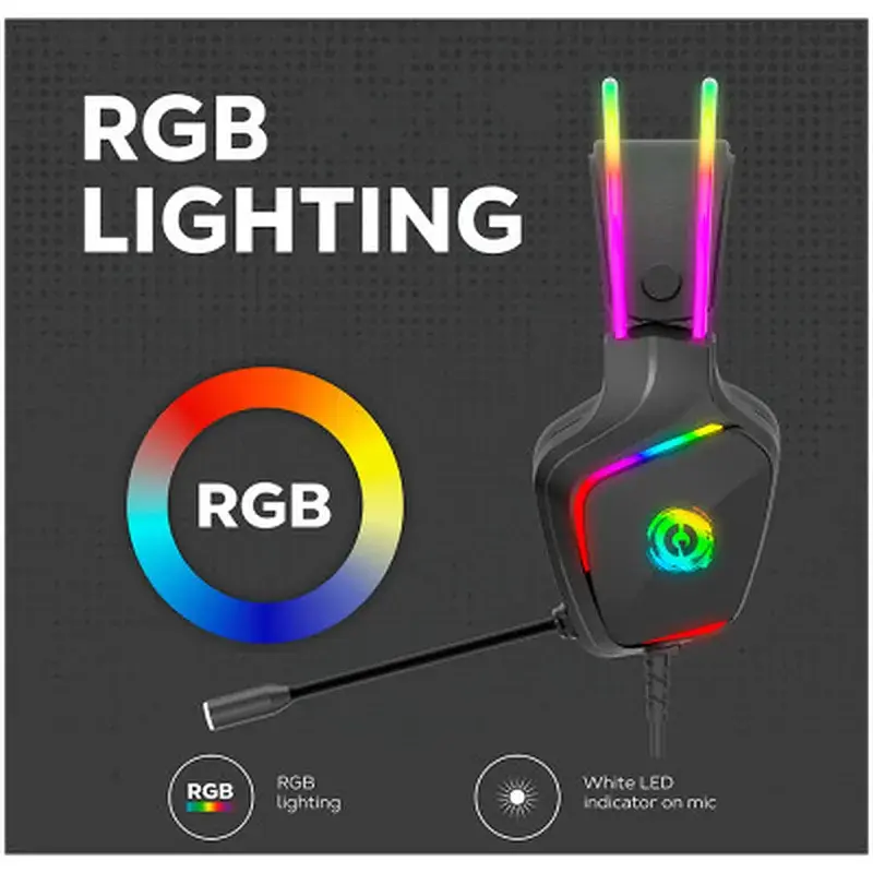 Навушники Canyon GH-9A Darkless Gaming 3.5 мм RGB Black (CND-SGHS9A) - фото 9