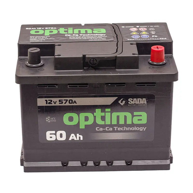 Автомобильный аккумулятор Optima 6СТ-60 (-/+) Евро 12В 60Ач 570А - фото 2
