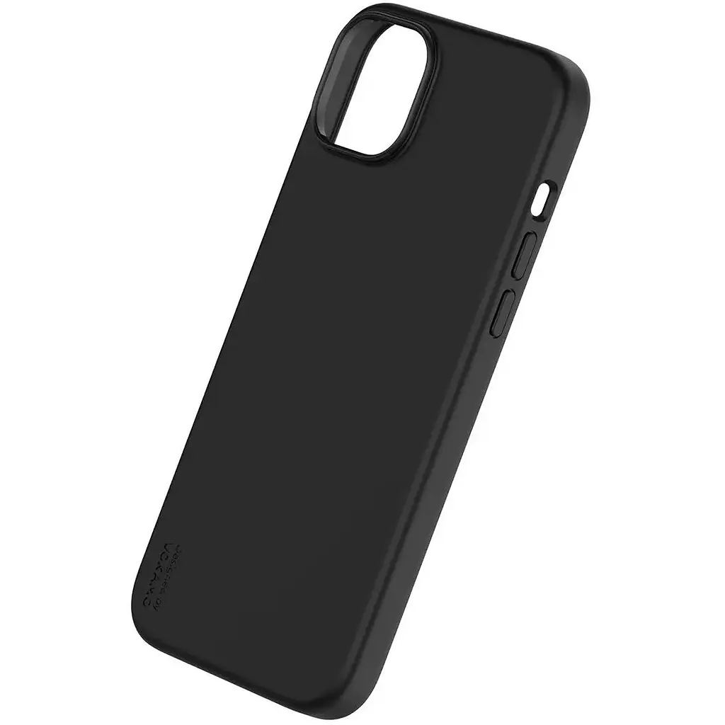 Чохол Vokamo MagSafe для iPhone 15 Plus рідкий силіконовий з магнітом Black - фото 2