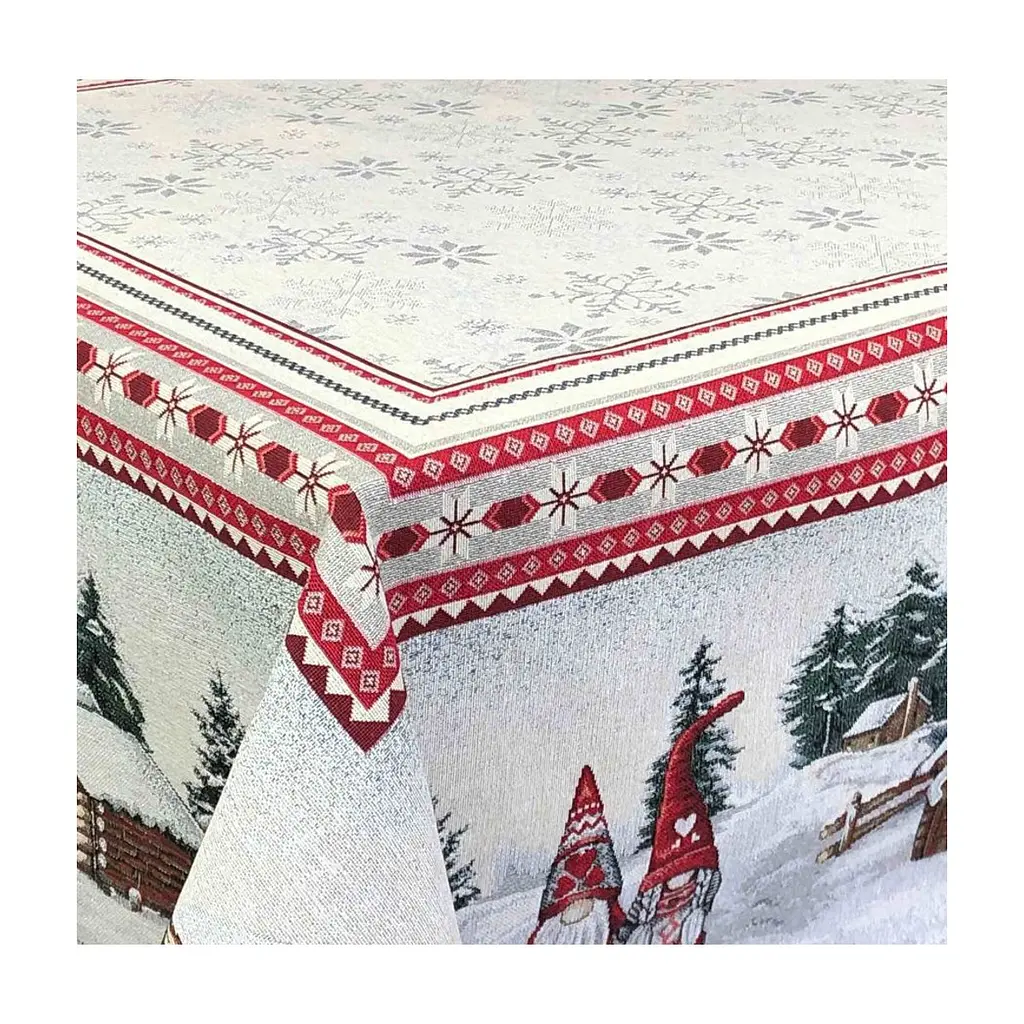 Скатертина Прованс гобеленова Snowfall 135х300 см (23411) - фото 2