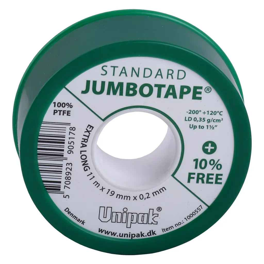 Фум лента тефлоновая Jumbotape standard (11 х19 х0,2) Unipak 000023468 - фото 2