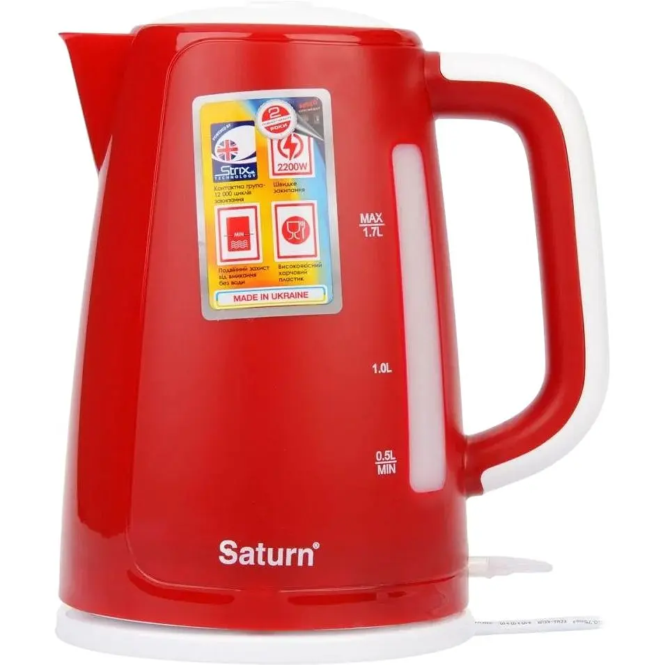 Електрочайник SATURN ST-EK8435U Red