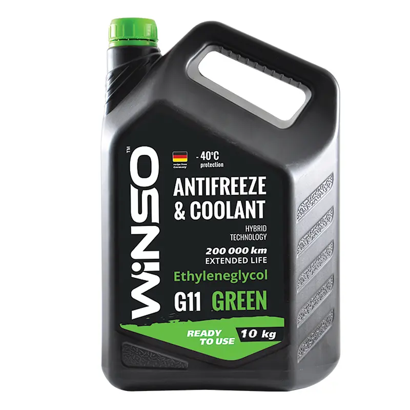 Антифриз Winso Antifreeze & Coolant Green G11 -40°C зелений готовий 10кг(881070)