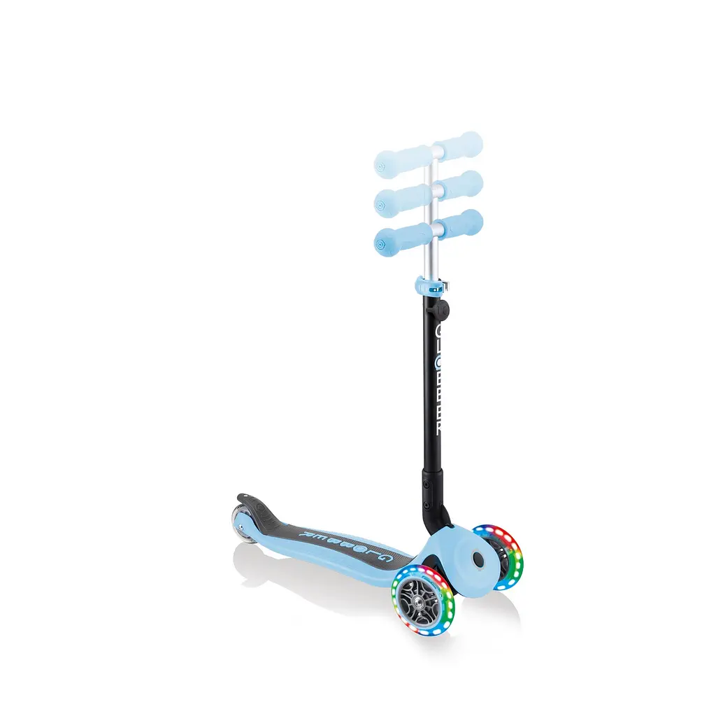 Самокат Globber Go up foldable plus lights, пастельно-синій (743-200) - фото 4
