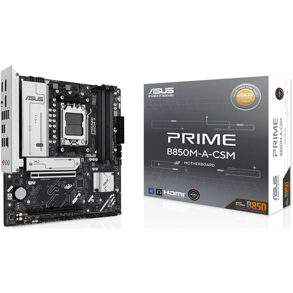 Материнская плата ASUS PRIME B850M-A-CSM (PRIME B850M-A-CSM) (Socket AM5, AMD B850, Micro-ATX) - фото 5