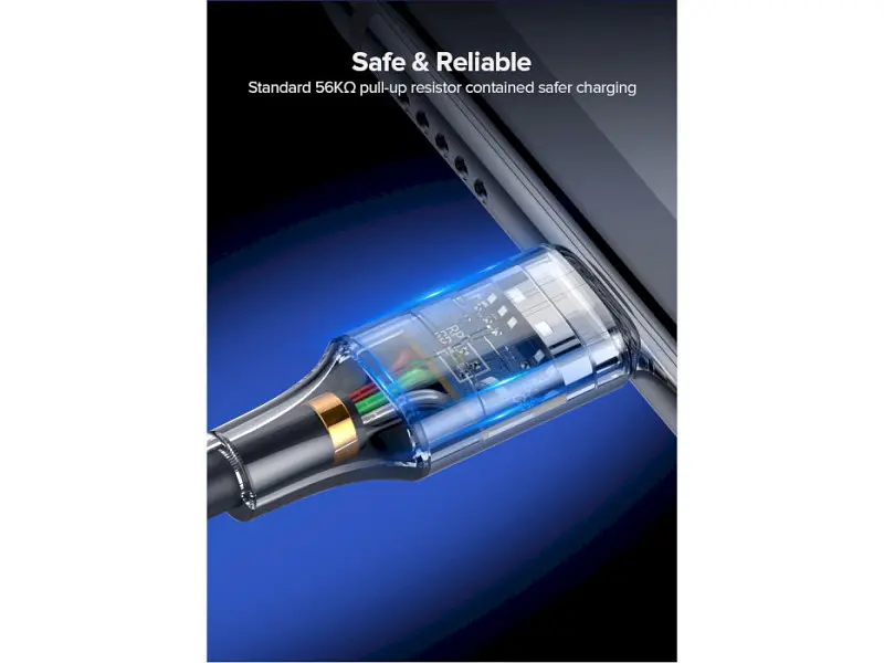 Кабель USB Type-C UGREEN US288 USB 2.0 AM to Type-C 2m Black (60128) - фото 5