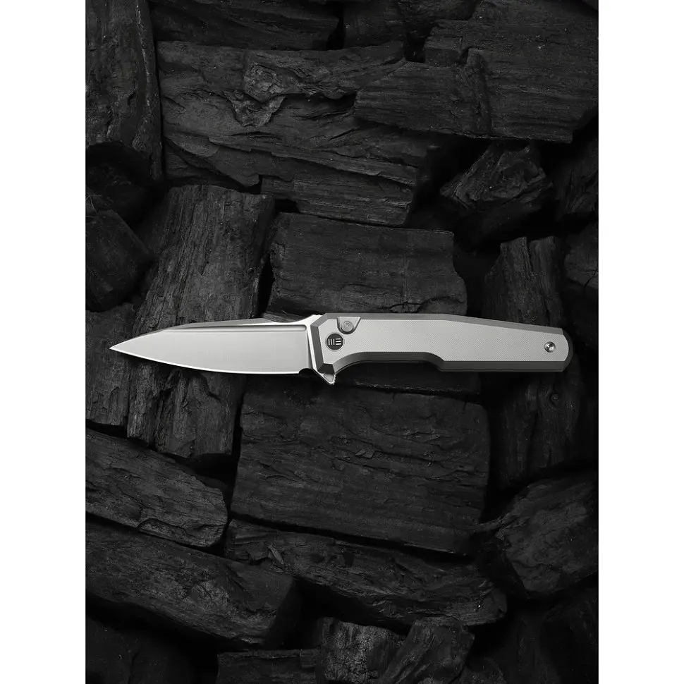 Ніж складаний туристичний Weknife Dressytak (8.6 см) Bohler M390 / Titanium сірий - фото 9