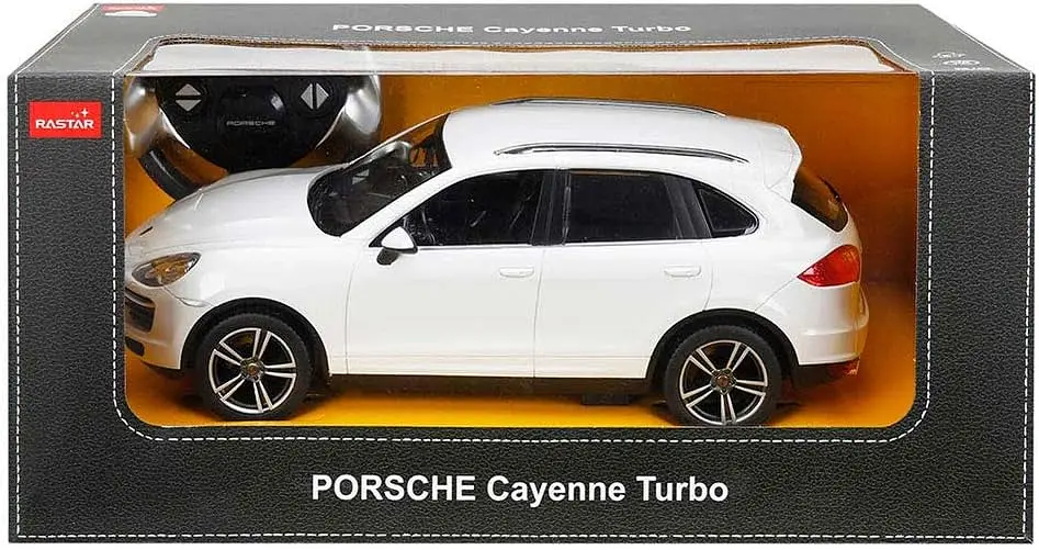 Машинка Porsche Cayenne Turbo белый RASTAR модель 1:14 Автомобиль на дистанционном управлении + пульт - фото 5