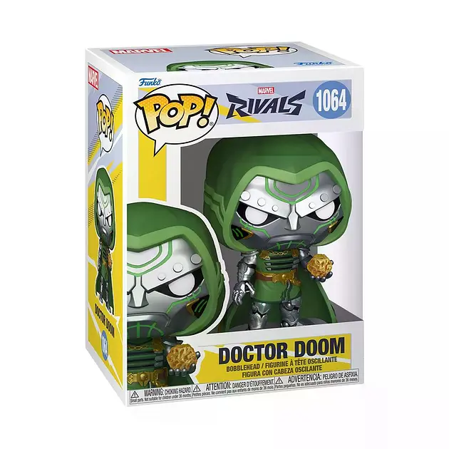 Колекційна  фігурка   Funko Pop Фанко Поп Доктор Дум Marvel Rivals Doctor Doom 10 cм FP MR DD 1064 - фото 3