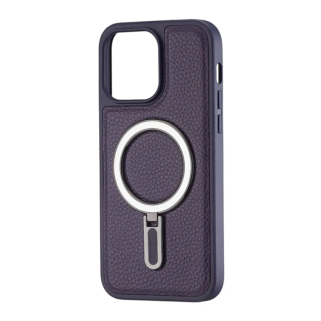 Чохол Jinduka Leather Ringo iPhone 14 Pro Max Purple